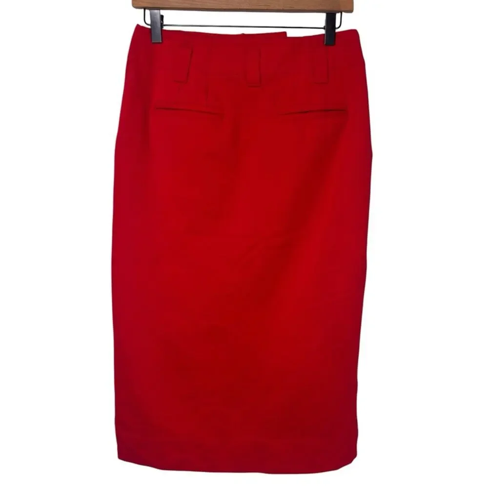 MAEVE BY ANTHROPOLOGIE RED WOMEN SKIRT WITH POCKETS SIZE SMALL PRE-OWNED